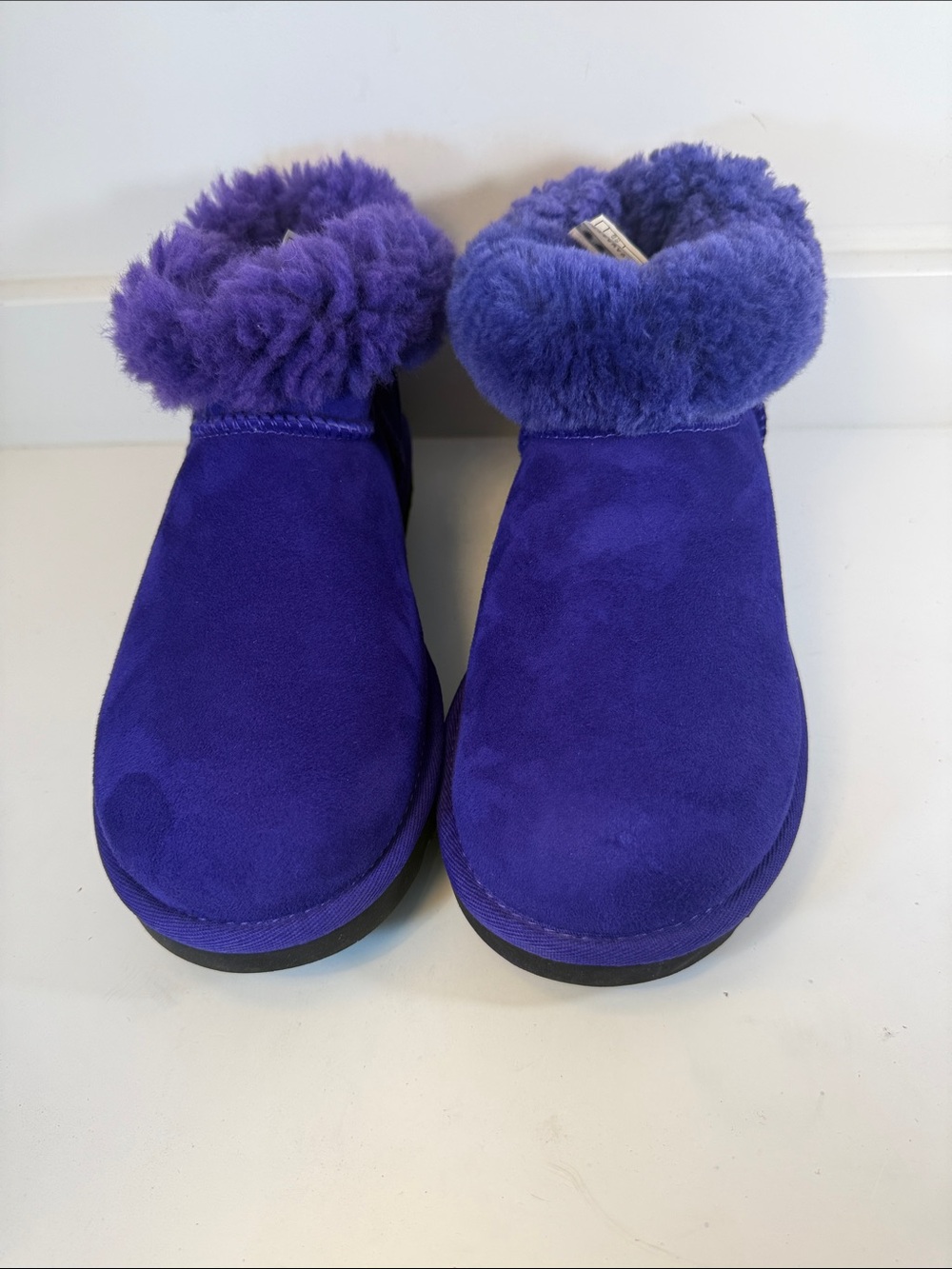 UGG Purple Classic Mini II Shearling Boots - Size 8 - Picture 5 of 8
